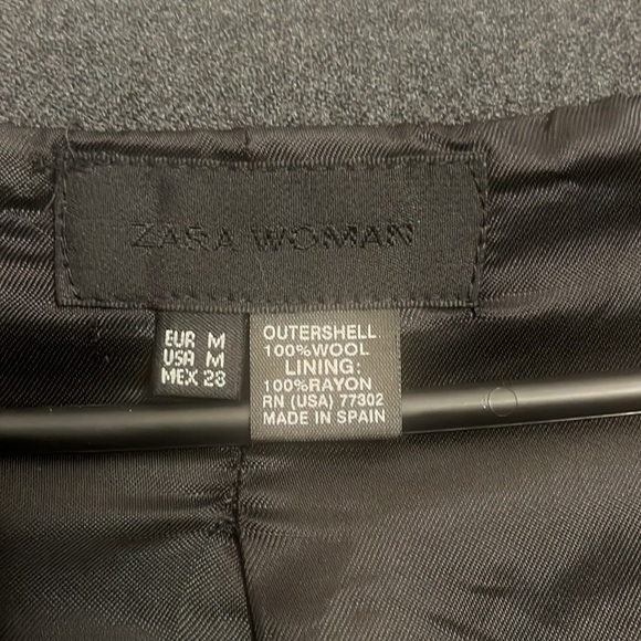 Zara Women’s wool blend coat - Picture 3 of 5